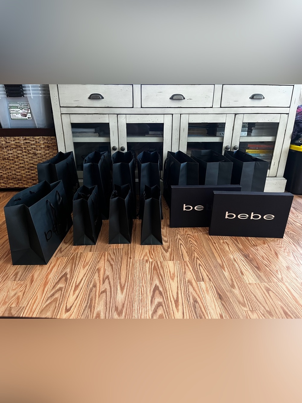 Lot of 13 BEBE Boxes and Bags